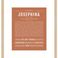 Josephina | Name Art Print