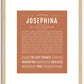 Josephina | Name Art Print