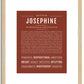 Josephine | Name Art Print
