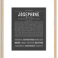 Josephine | Name Art Print