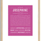 Josephine | Name Art Print