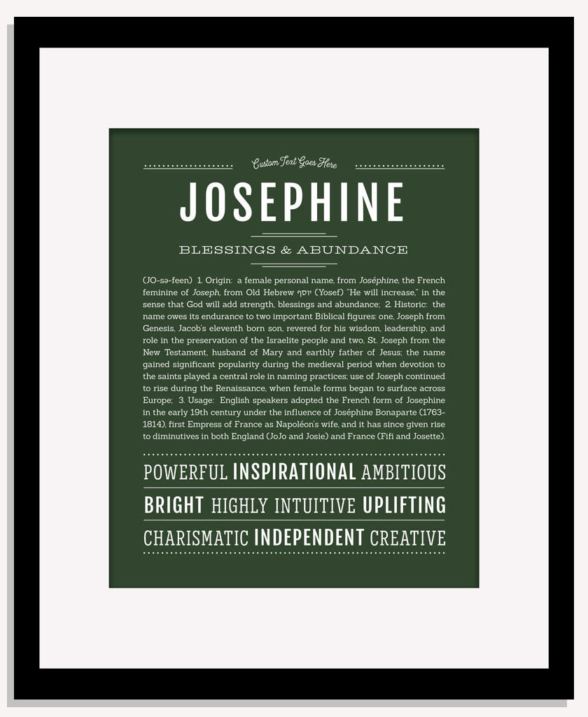 Frame Options | Deep Forest | Maple Frame, Matted