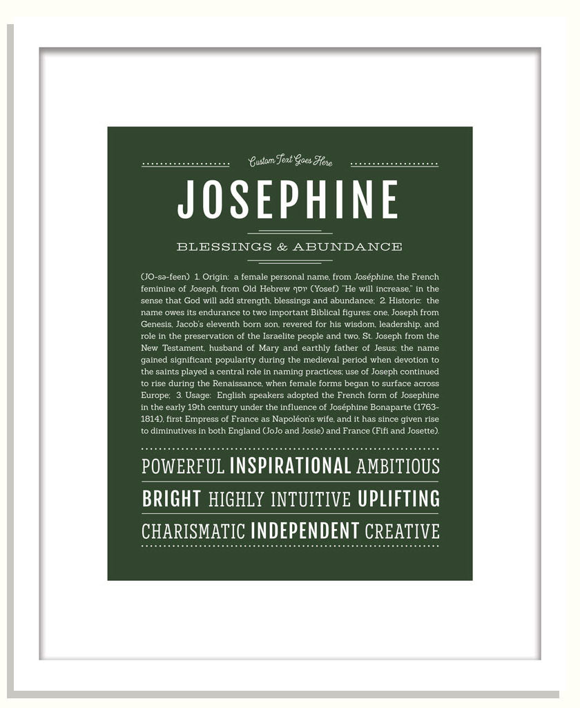 Frame Options | Deep Forest | Black Frame, Matted