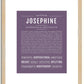 Josephine | Name Art Print