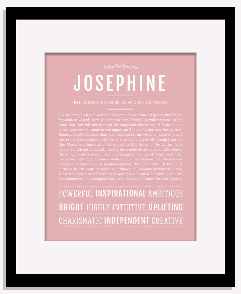 Frame Options | Dusty Rose | Maple Frame, Matted