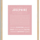 Josephine | Name Art Print