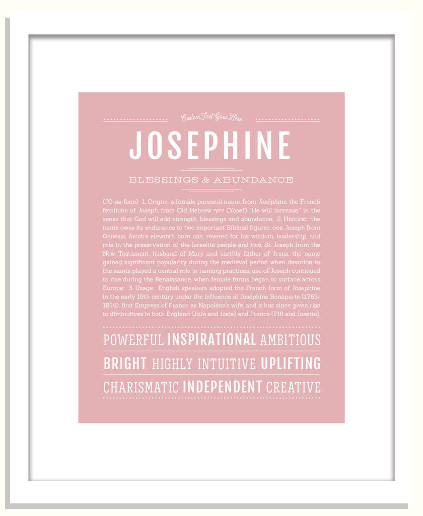 Frame Options | Dusty Rose | Black Frame, Matted