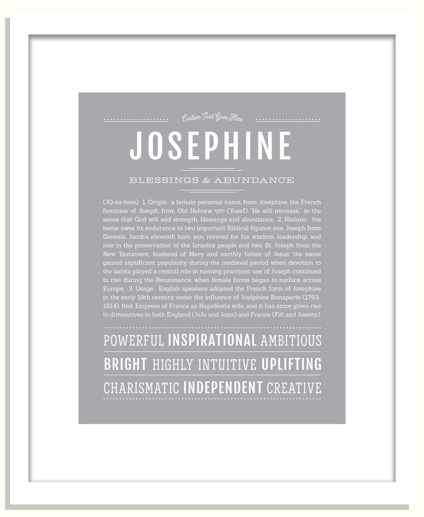 Frame Options | Light Gray | Black Frame, Matted