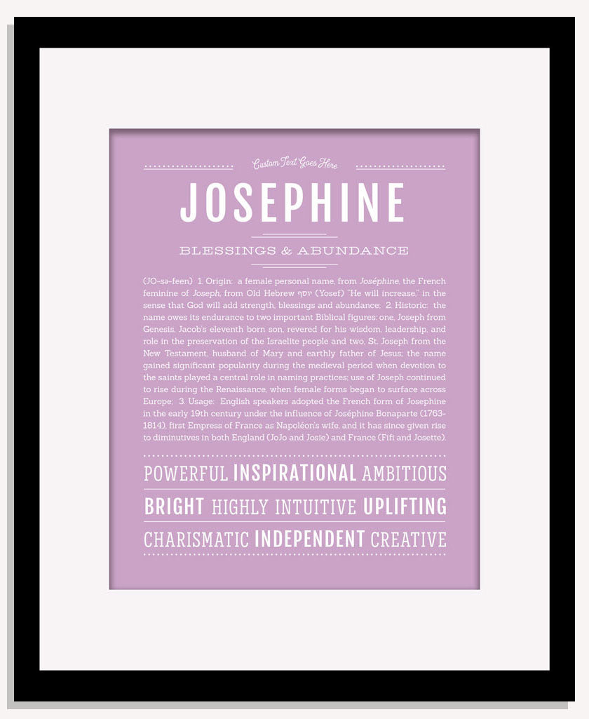 Frame Options | Lilac | Maple Frame, Matted