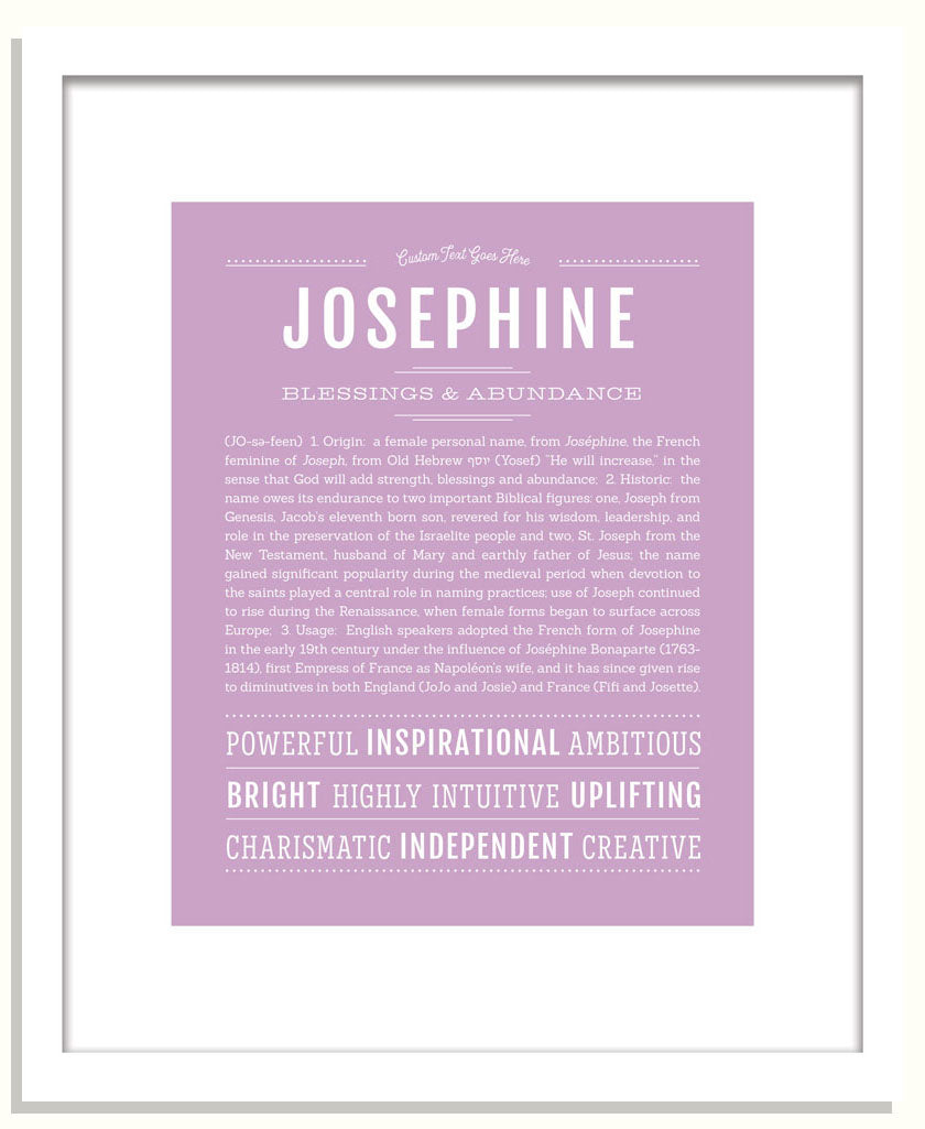 Frame Options | Lilac | Black Frame, Matted