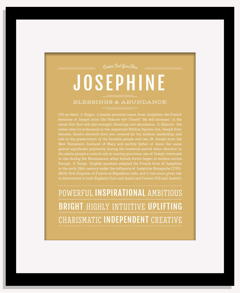 Frame Options | Matte Gold | Maple Frame, Matted