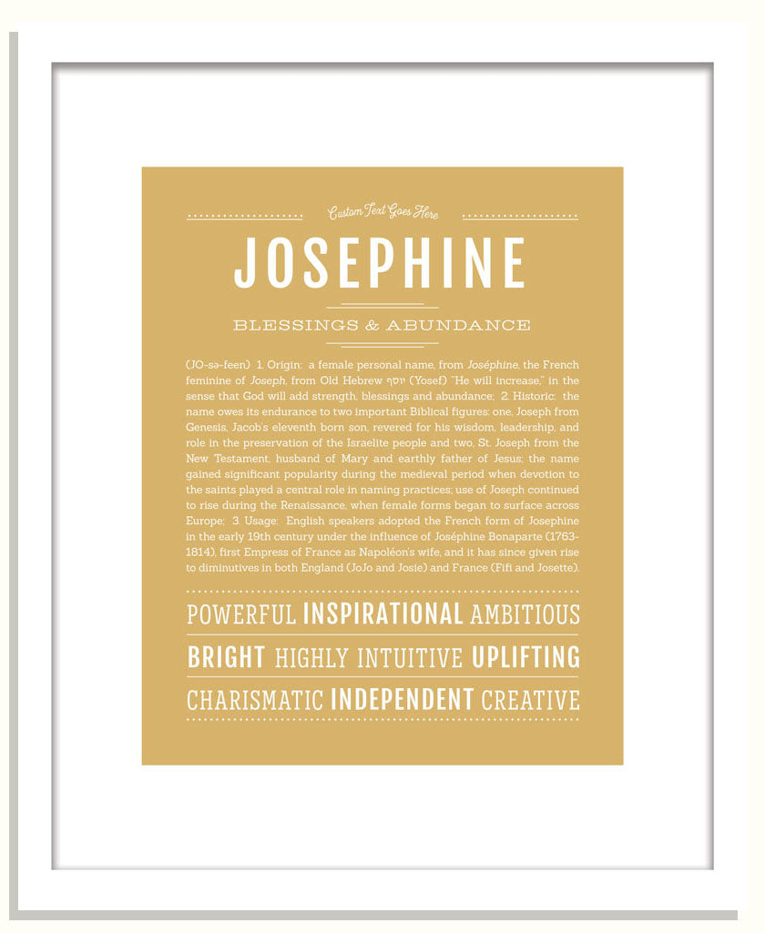 Frame Options | Matte Gold | Black Frame, Matted