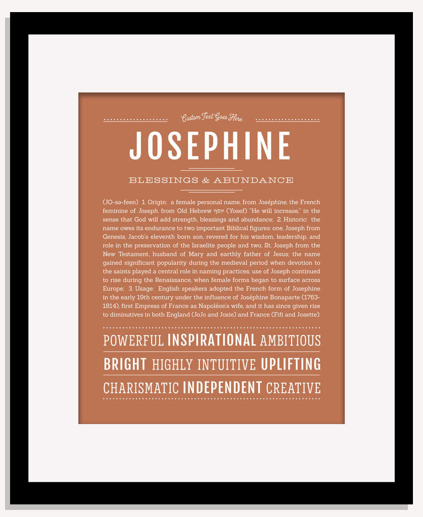 Frame Options | Terra Cotta | Maple Frame, Matted