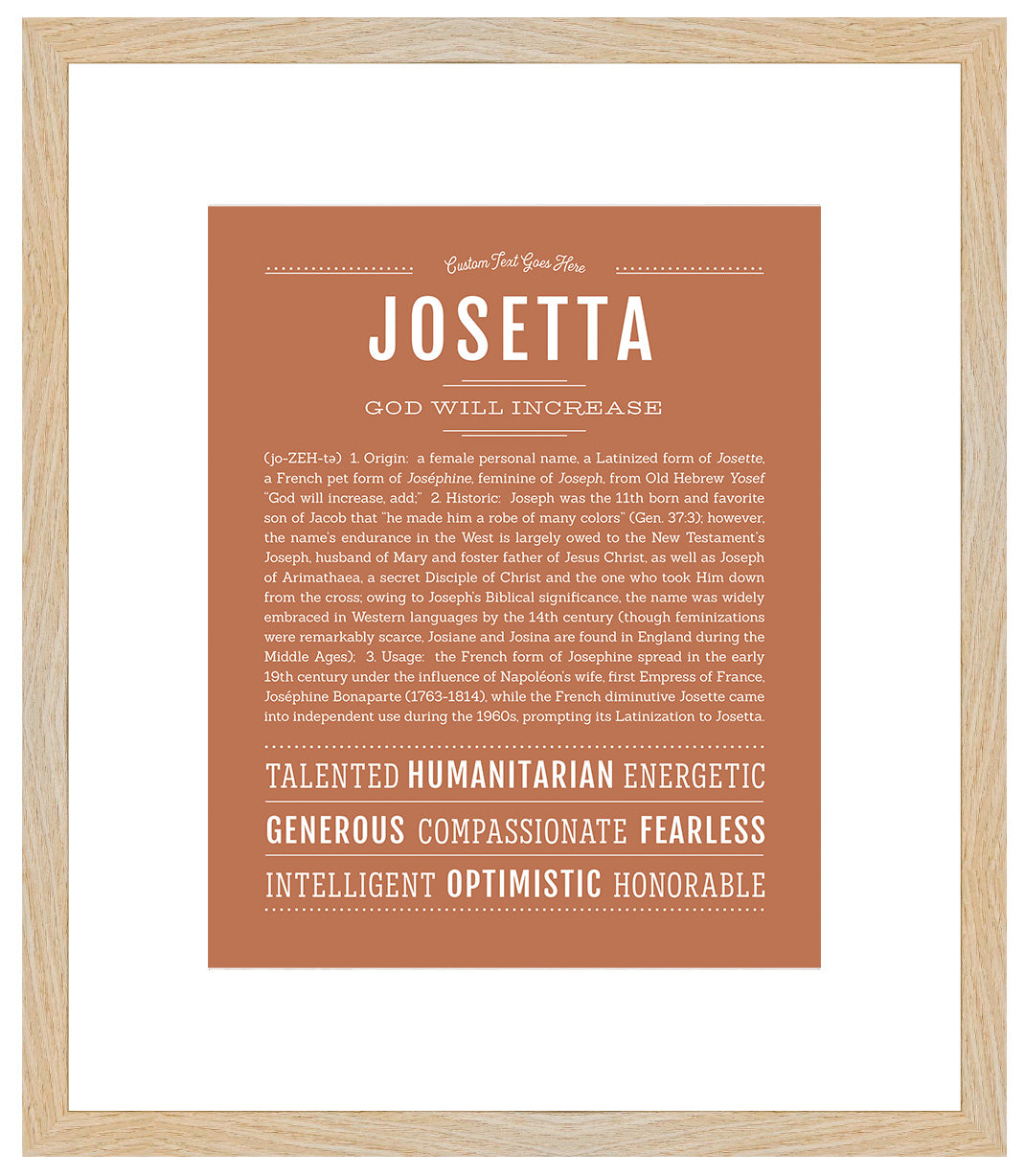 Josetta | Name Art Print