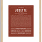 Josette | Name Art Print