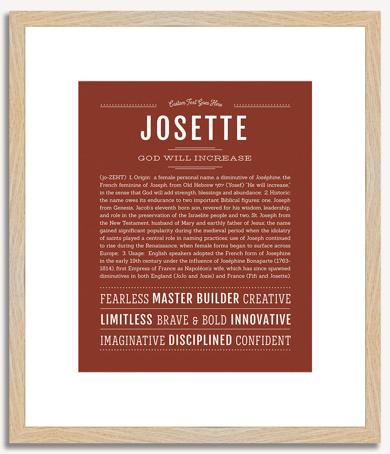 Josette | Name Art Print