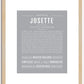 Josette | Name Art Print