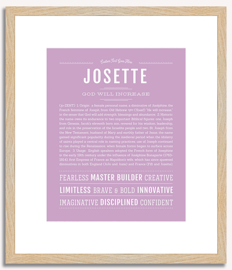 Josette | Name Art Print