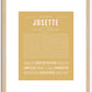 Josette | Name Art Print