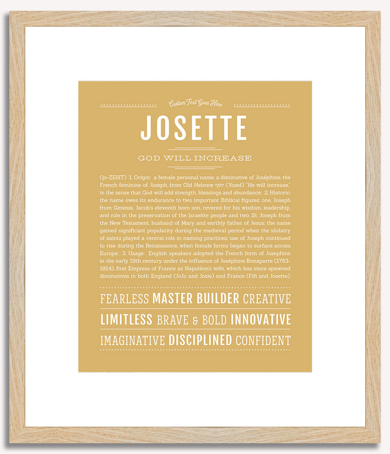 Josette | Name Art Print