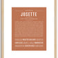 Josette | Name Art Print