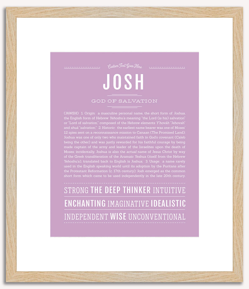 Josh | Name Art Print