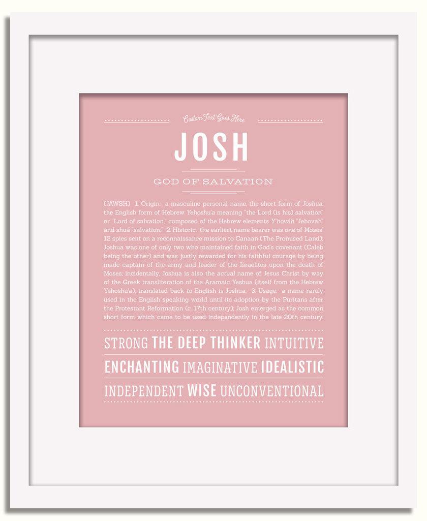 Frame Options | Dusty Rose | White Frame, Matted