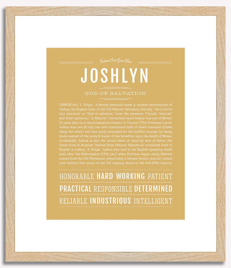 Joshlyn | Name Art Print