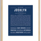 Joshlyn | Name Art Print