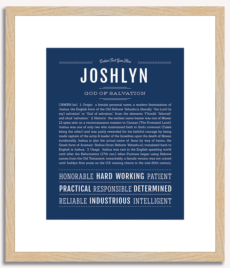 Joshlyn | Name Art Print