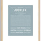 Joshlyn | Name Art Print