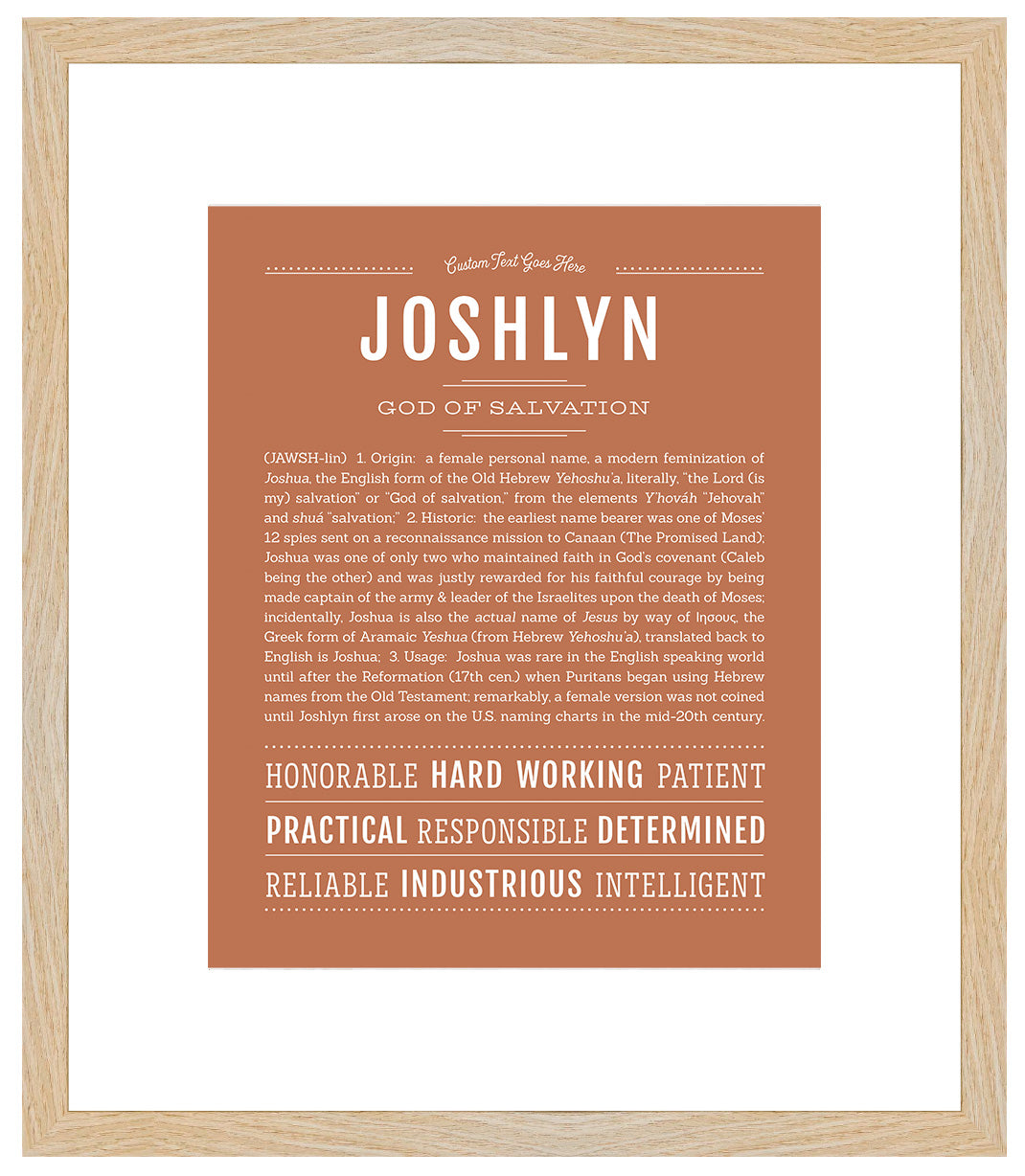 Joshlyn | Name Art Print