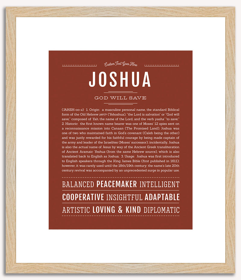 Joshua | Name Art Print