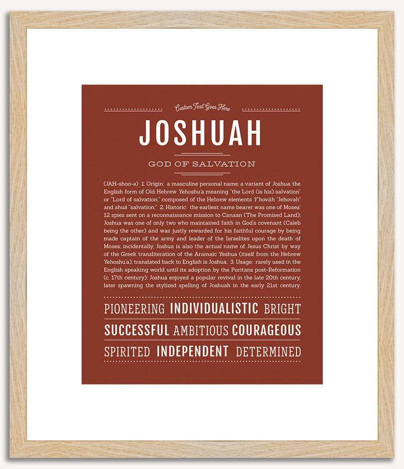 Joshuah | Name Art Print