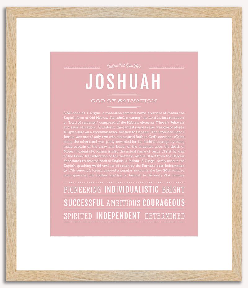 Joshuah | Name Art Print