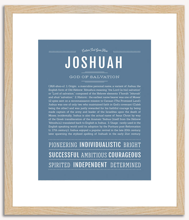 Joshuah | Name Art Print