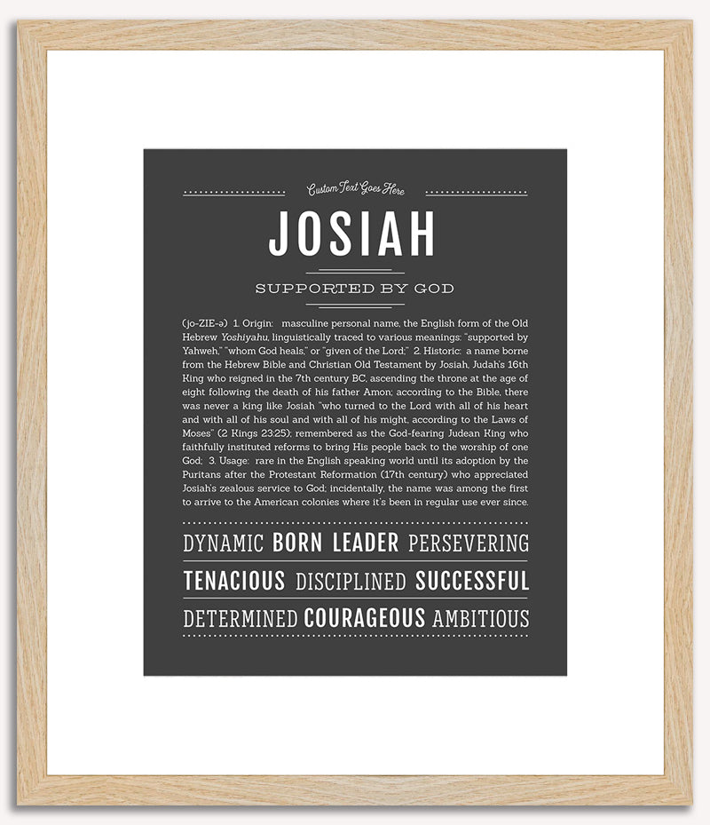 Josiah | Name Art Print