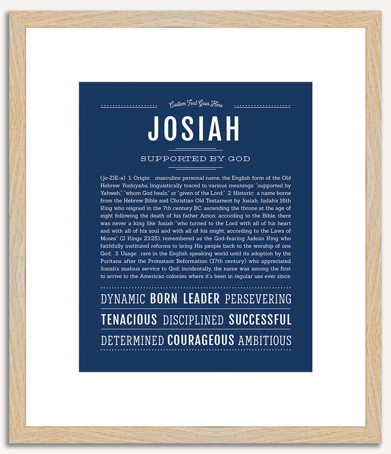 Josiah | Name Art Print