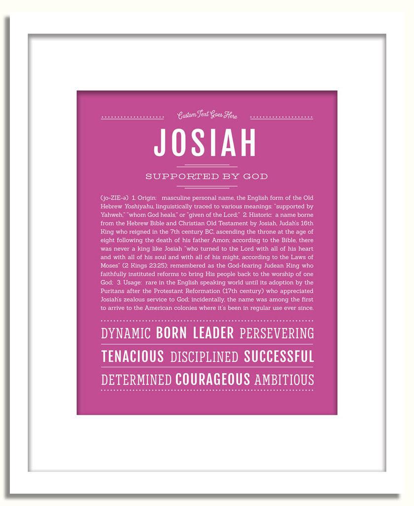 Frame Options | Dark Pink | White Frame, Matted