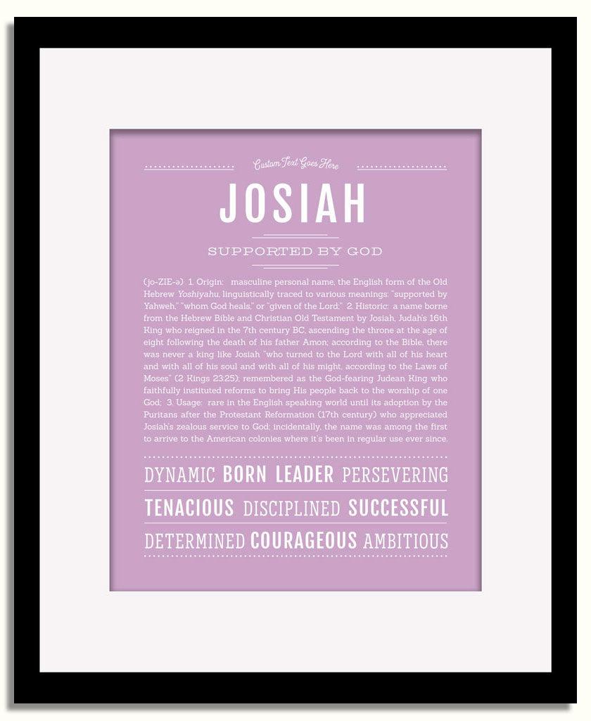 Frame Options | Lilac | Black Frame, Matted