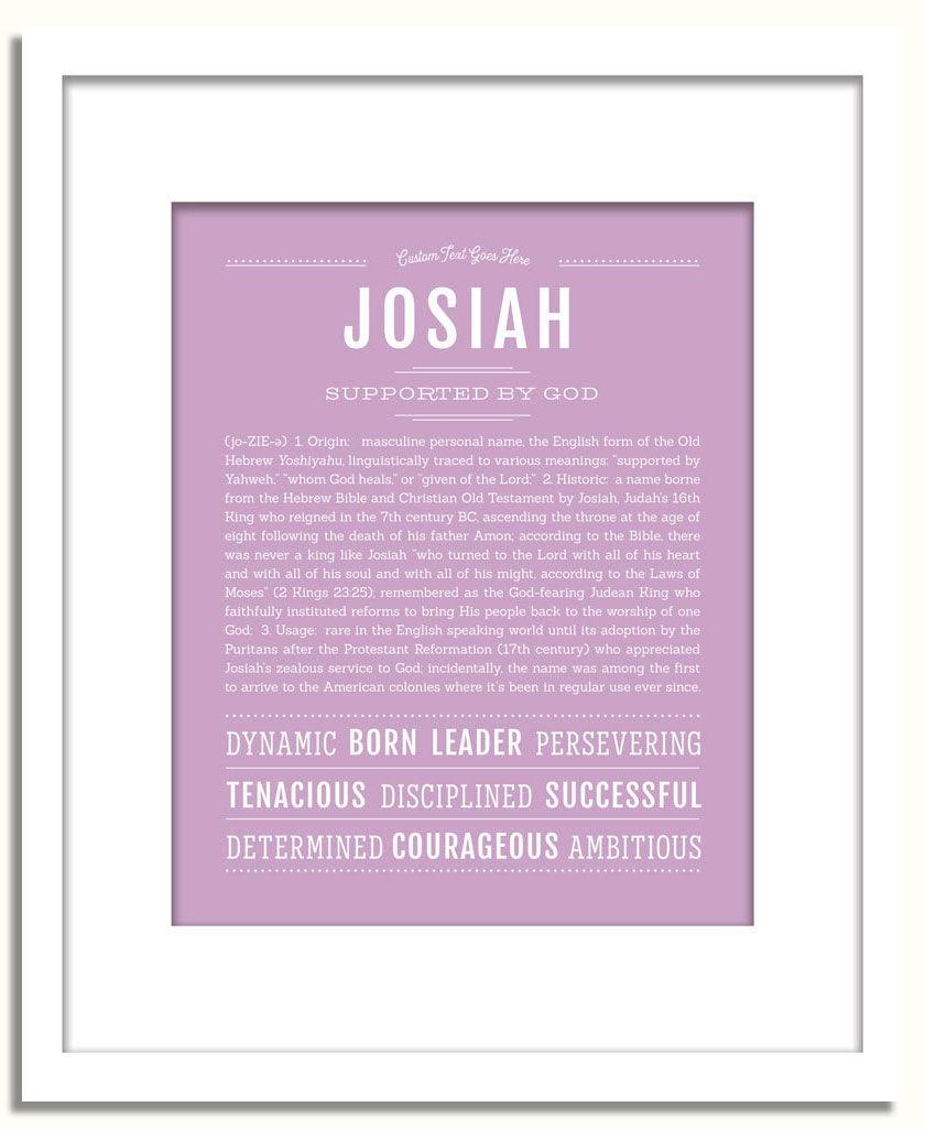 Frame Options | Lilac | White Frame, Matted