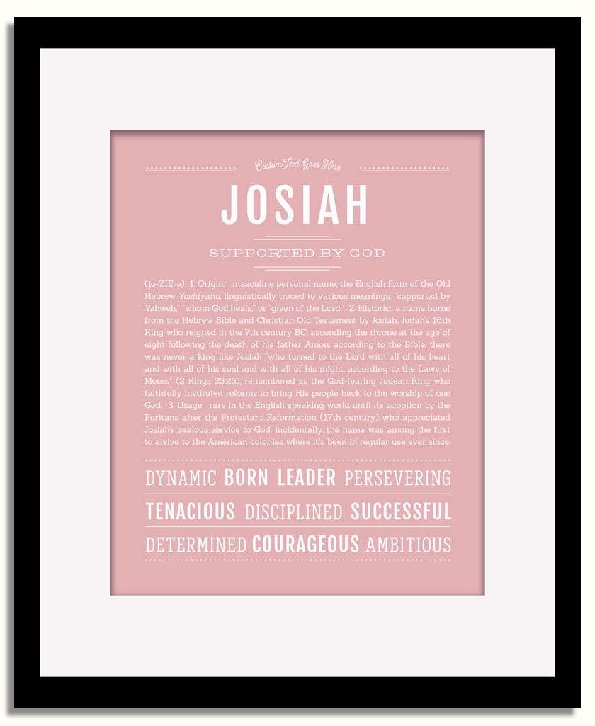 Frame Options | Dusty Rose | Black Frame, Matted