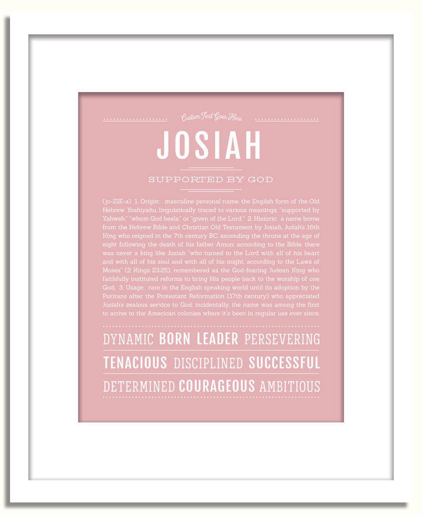 Frame Options | Dusty Rose | White Frame, Matted