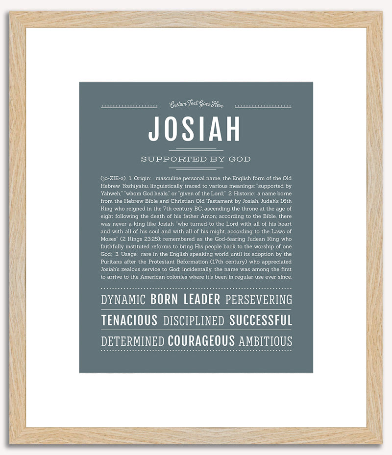 Josiah | Name Art Print