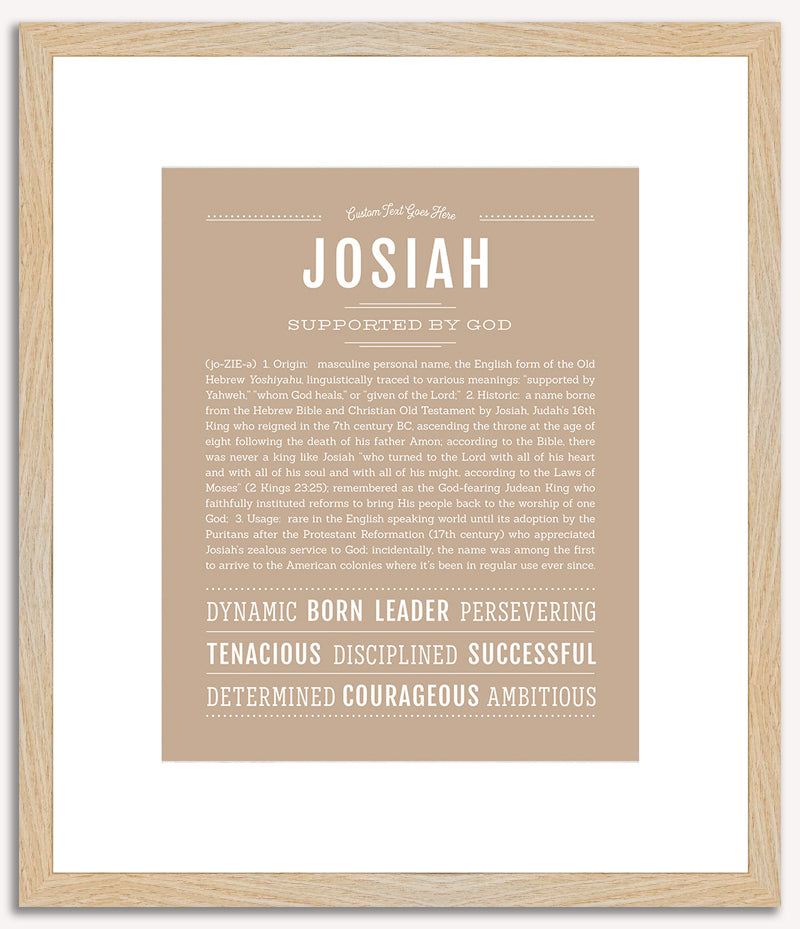 Josiah | Name Art Print