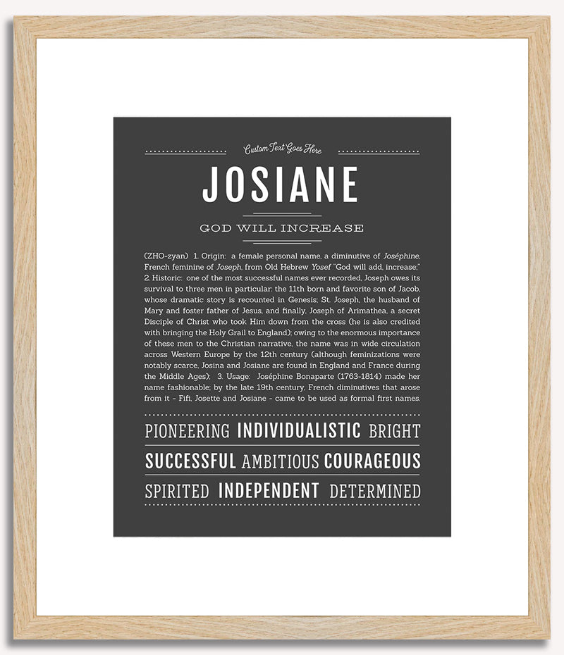 Josiane | Name Art Print