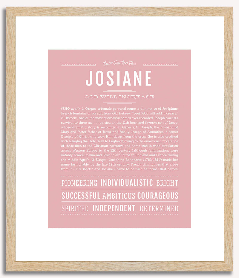 Josiane | Name Art Print