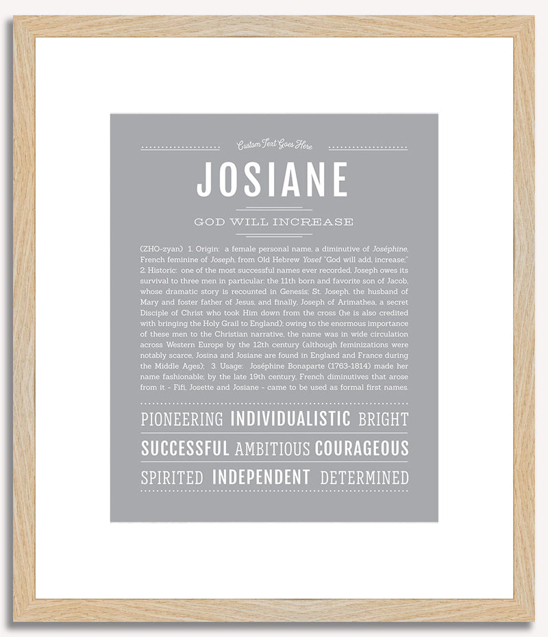 Josiane | Name Art Print