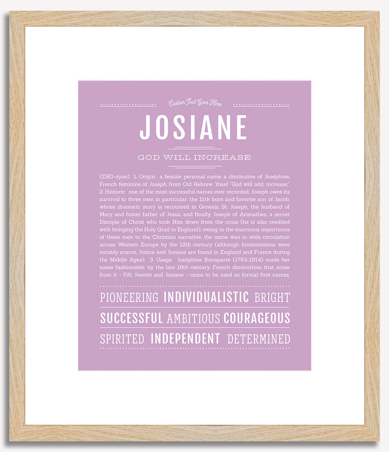 Josiane | Name Art Print