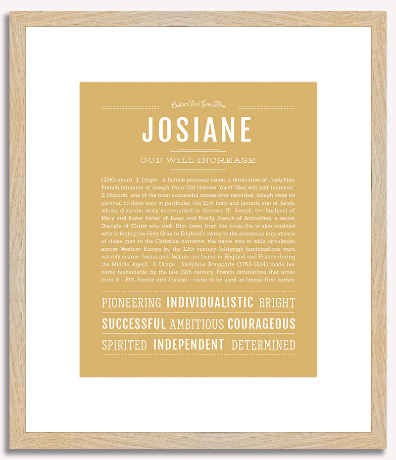 Josiane | Name Art Print